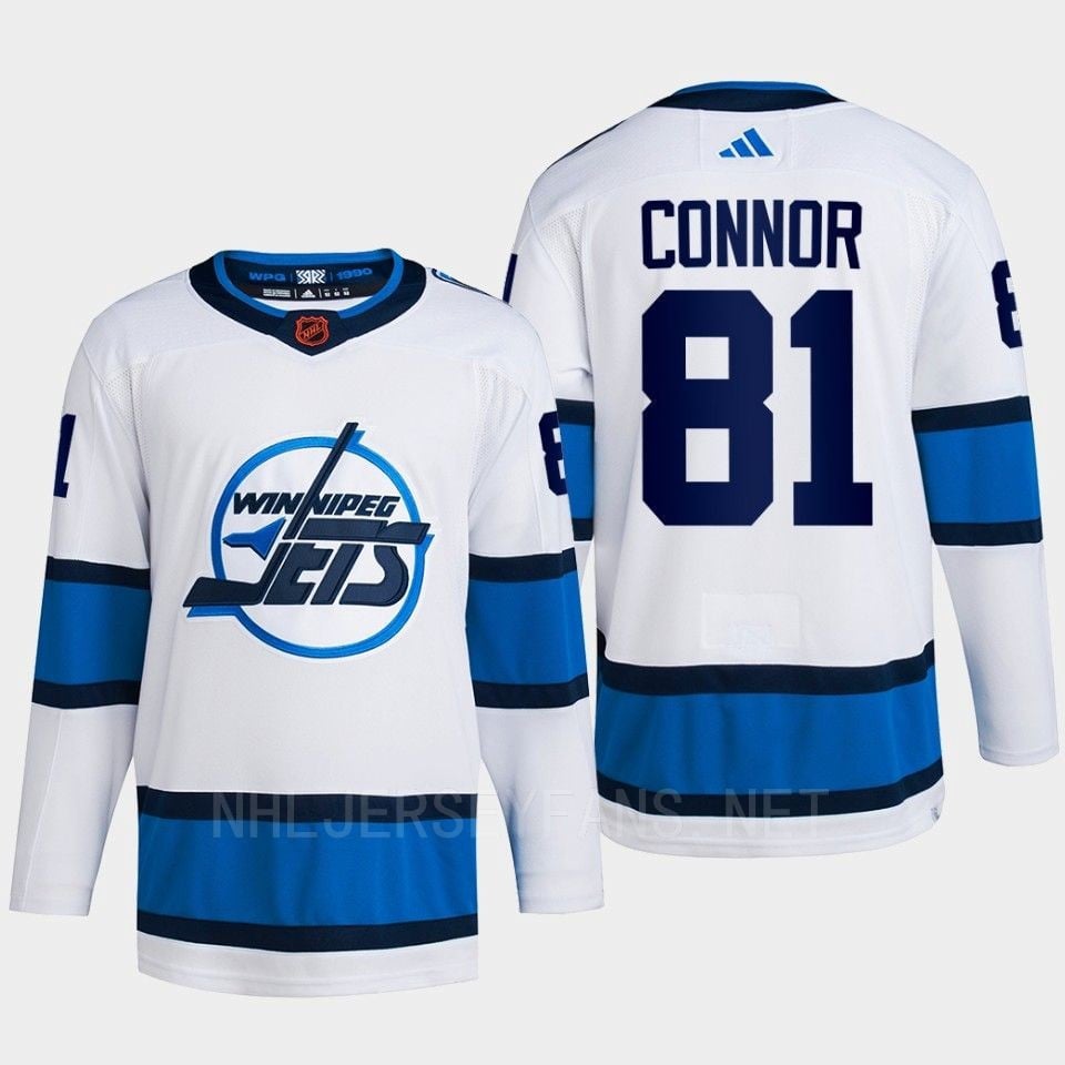 Kyle Connor 81 Reverse Retro 2.0 2022 Winnipeg Jets White Jersey Primegreen - JS139