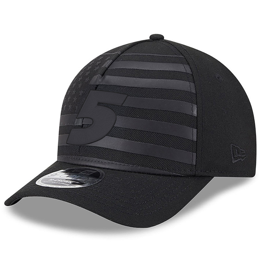 Kyle Larson New Era Black American Flag Hat KL Merch Racing Lovers Gifts