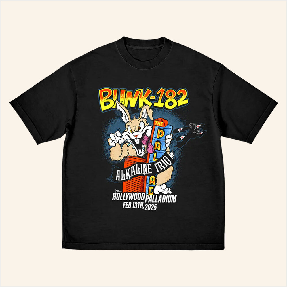 LA Fire Aid T-Shirt Blink 182 Merch Best Birthday Gifts For Music Lovers BFF Gifts Ideas