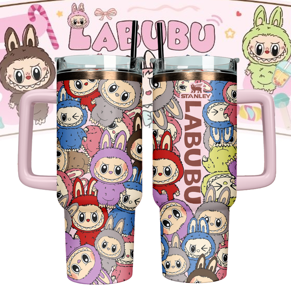 Labubu Stanley Quencher Stainless Steel Tumbler Best Gift For Family