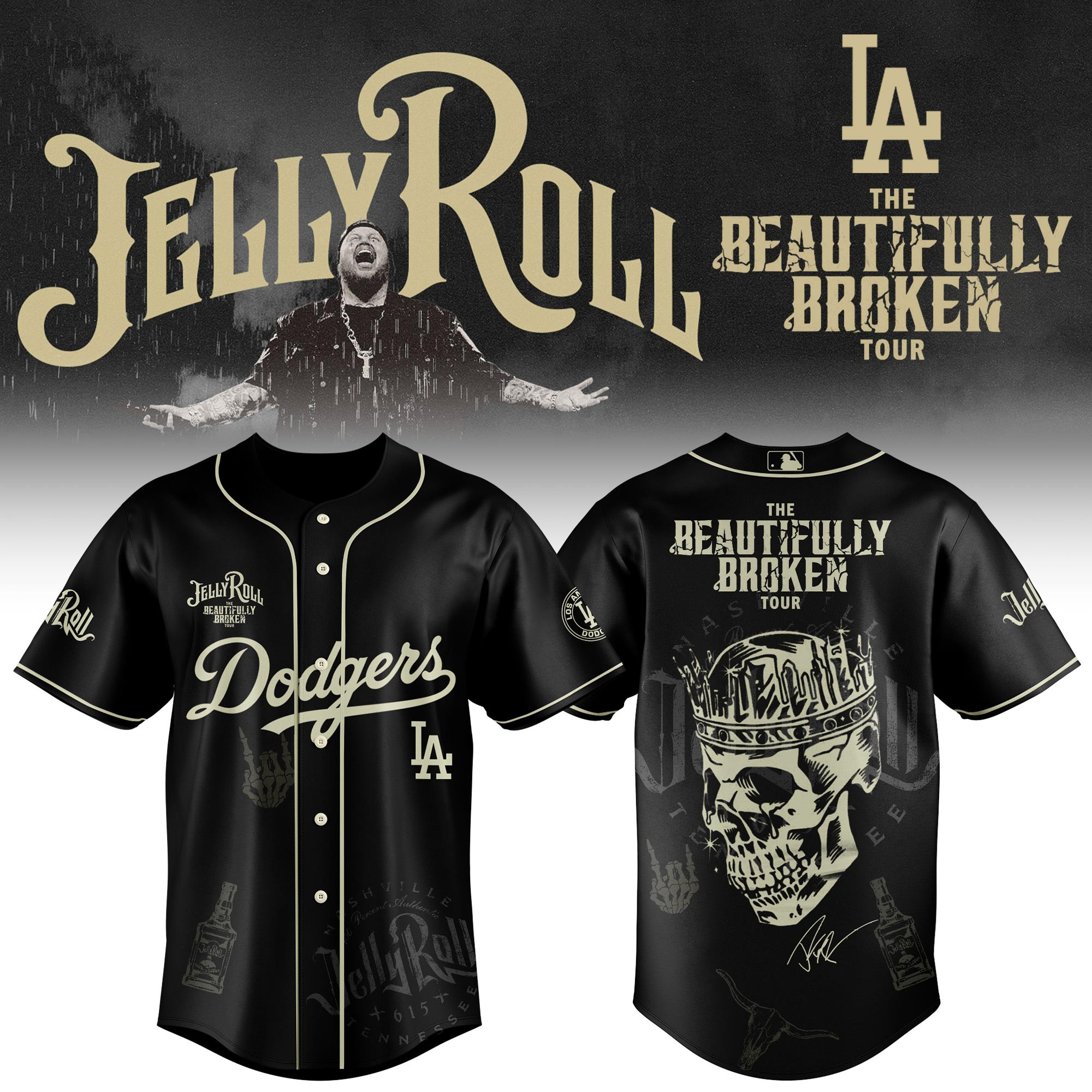 Lad X Jelly Roll Baseball Jersey V2 2025 Limited Edition