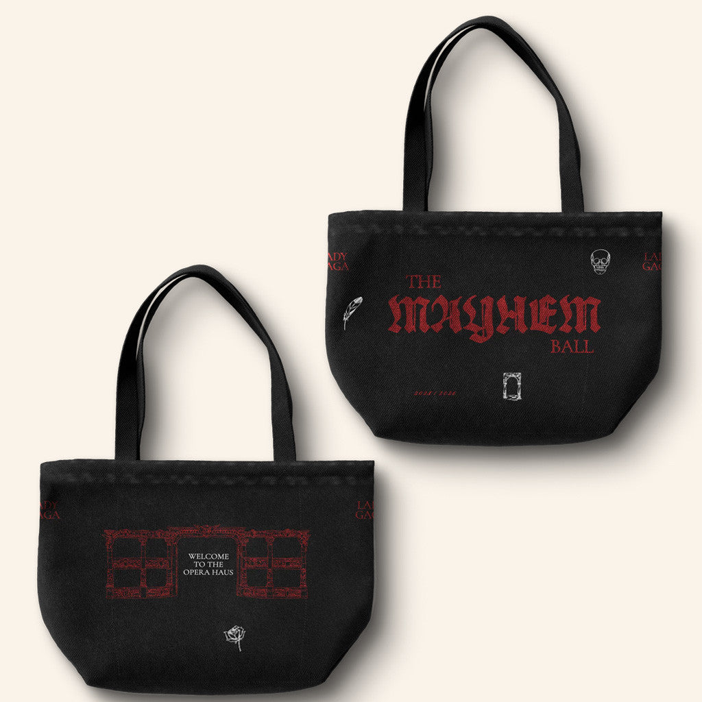 Lady Gaga Mayhem Tour Merch 2025 Concert Black Opera Haus Tote Bag Gifts For Her