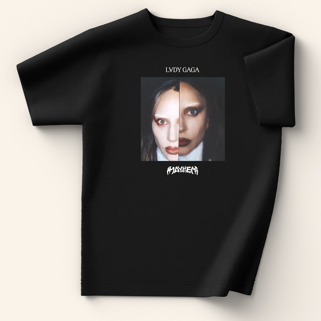 Lady Gaga Mayhem Tour Merch 2025 Concert Dual Photo T-Shirt Besties Gifts