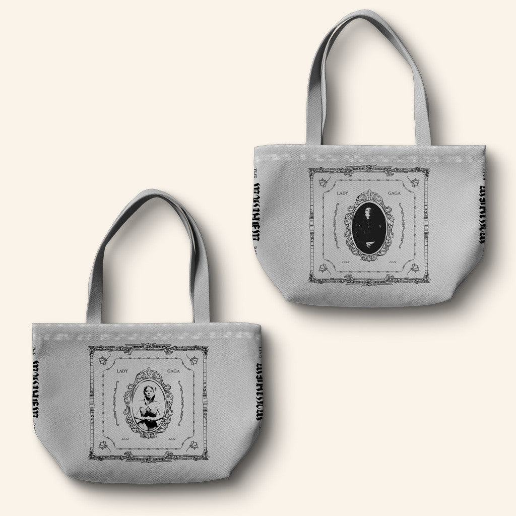 Lady Gaga Mayhem Tour Merch 2025 Concert Gray Opera Haus Tote Bag Besties Gifts