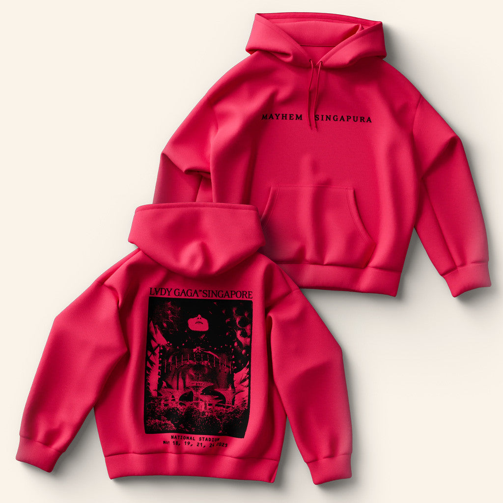 Lady Gaga Mayhem Tour Merch 2025 Concert Pink Singapore Hoodie Gift Ideas For Wife