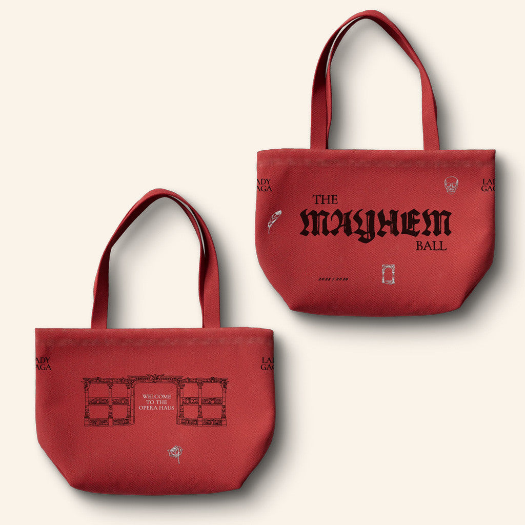 Lady Gaga Mayhem Tour Merch 2025 Concert Red Tote Bag Gift Ideas For Mom