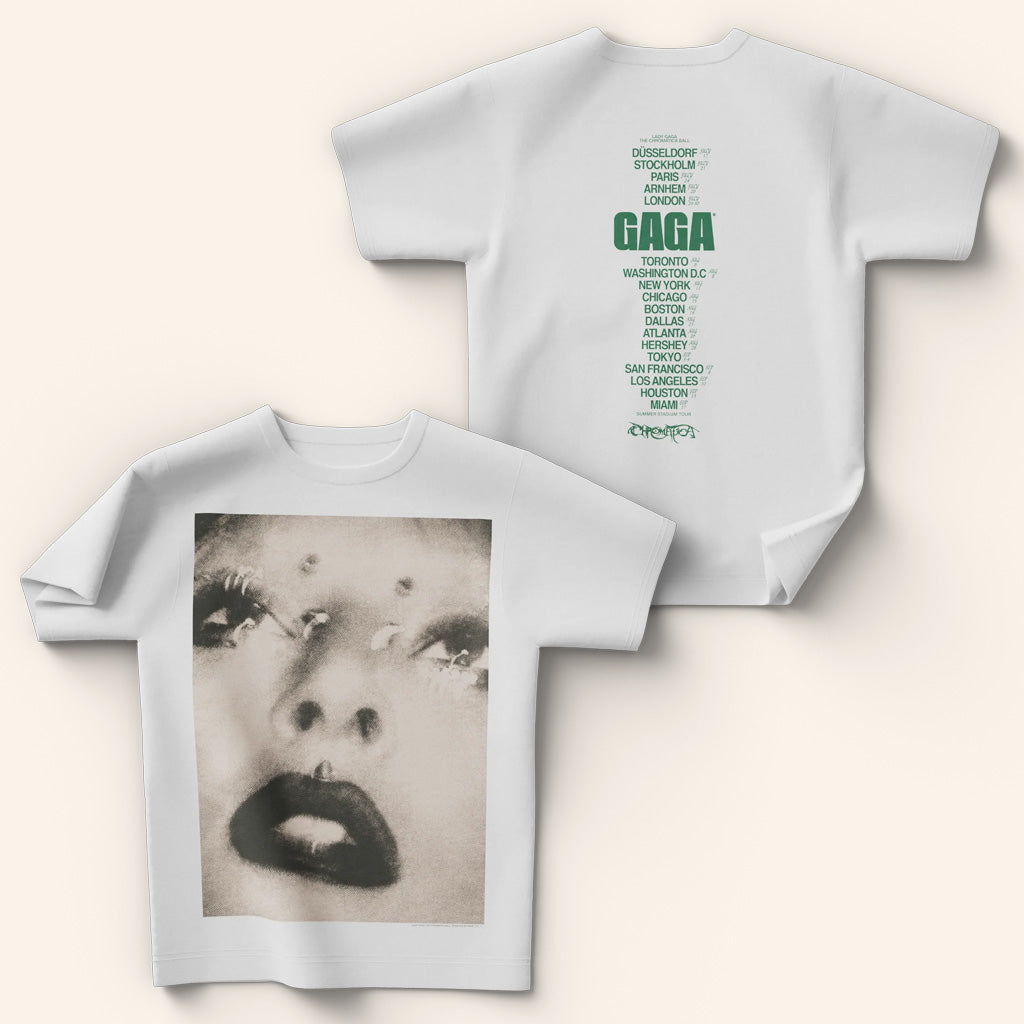 Lady Gaga Mayhem Tour Merch 2025 Concert Shirt Big Face T-Shirt Gifts For Besties