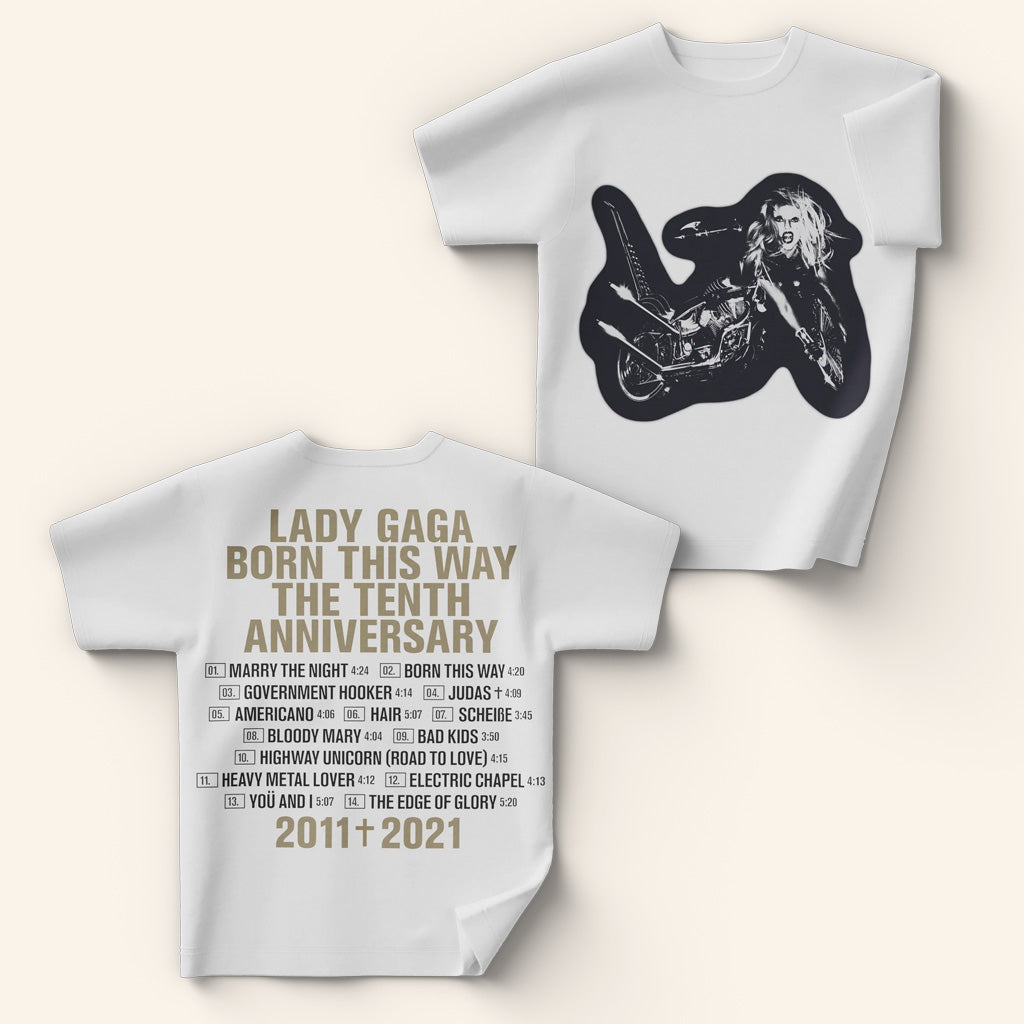 Lady Gaga Mayhem Tour Merch 2025 Concert Shirt Motorcycle T-Shirt Gifts For Friends