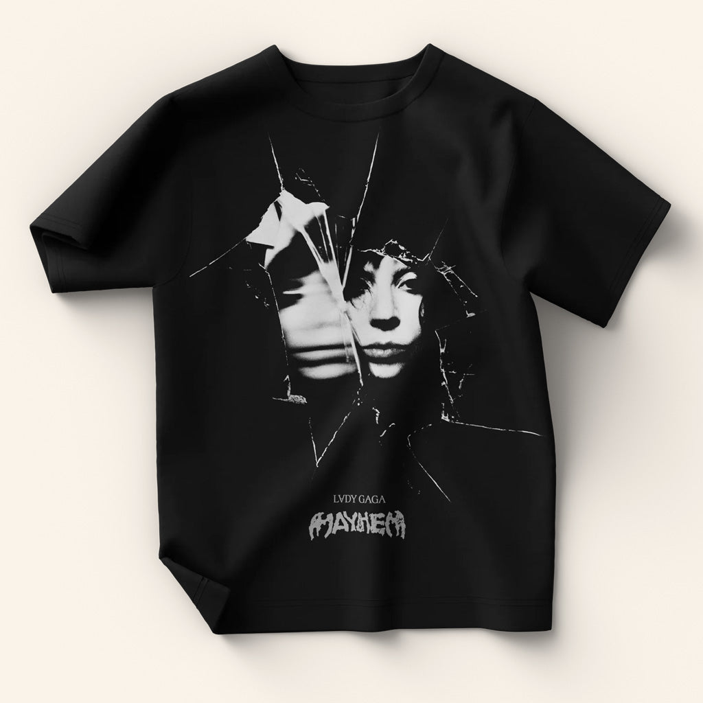 Lady Gaga Mayhem Tour Merch 2025 Concert Shirt Shattered Photo T-Shirt Gifts For Besties