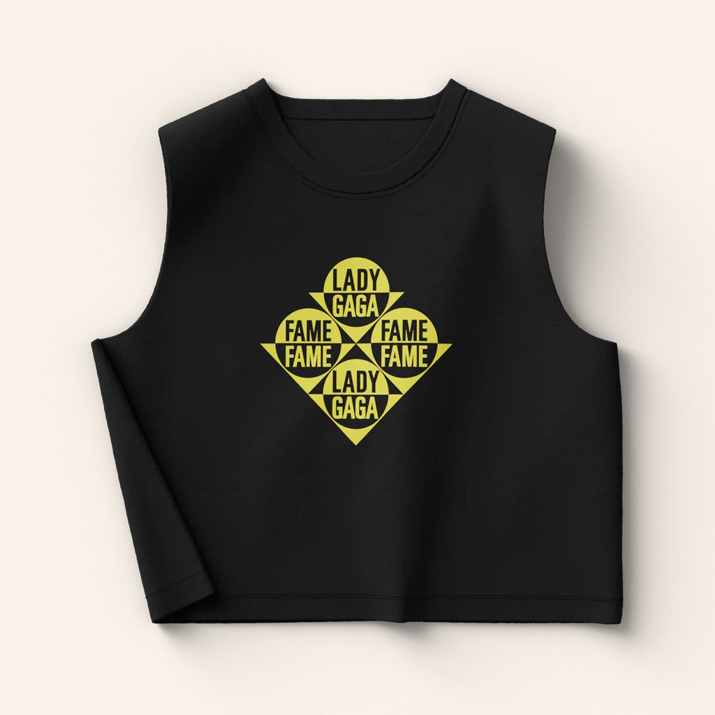 Lady Gaga Mayhem Tour Merch 2025 Concert The Fame Black Cropped Tank Best Gifts For Her