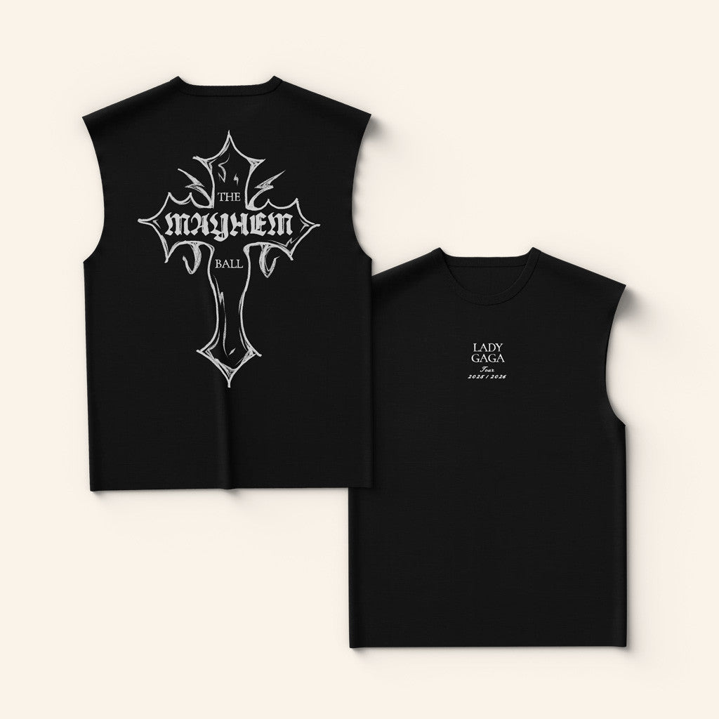 Lady Gaga Merch Mayhem Cross Tank Best Gifts For Him