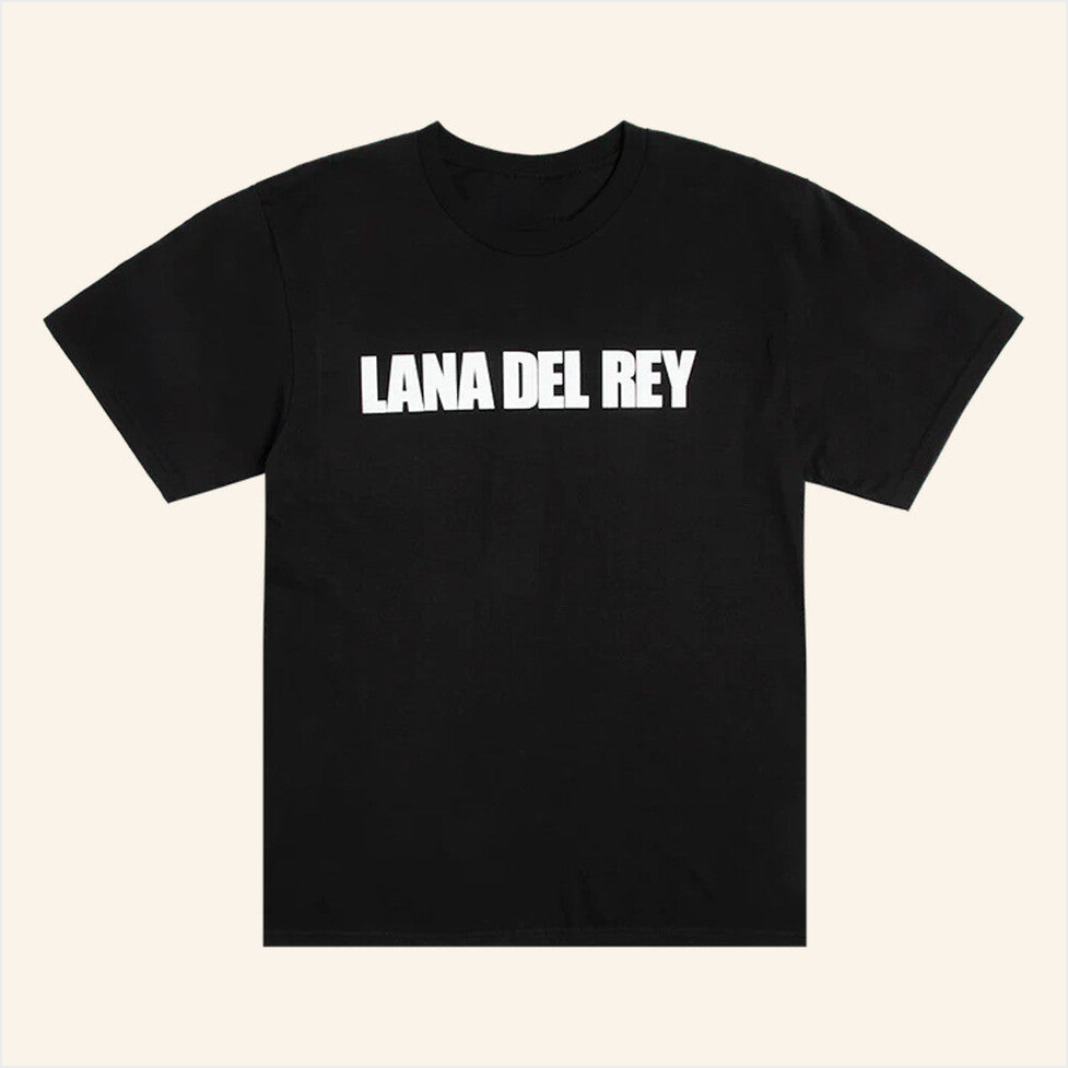 Lana Del Rey Logo Black T-Shirt Lana Del Rey Merch Birthday Gifts For Best Friend