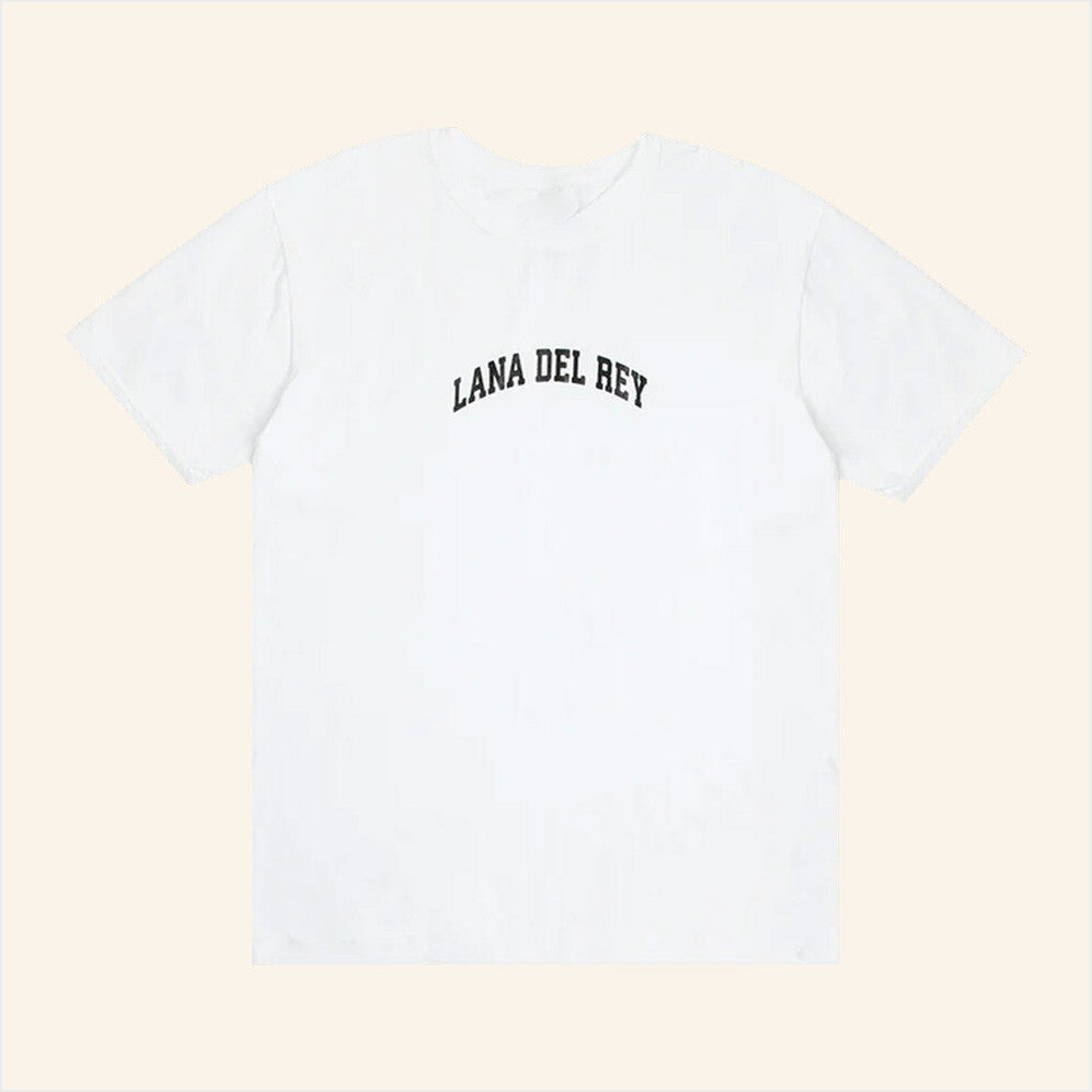 Lana Del Rey Logo White T-Shirt Lana Del Rey Merch Presents For Friends Best Friend Gifts