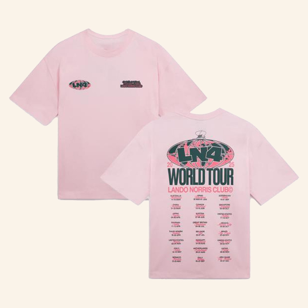 Lando Norris Merch World Tour T-Shirt Birthday Gift Ideas For Girlfriend