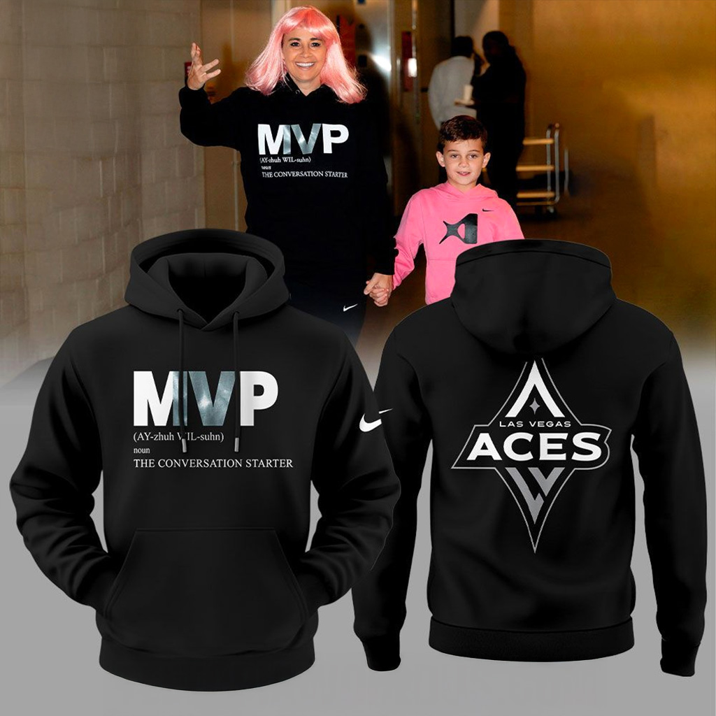 Las Vegas Aces Becky Hammon Mvp Aja Wilson Hoodie Aces Merch Basketball Fan Gift Ideas