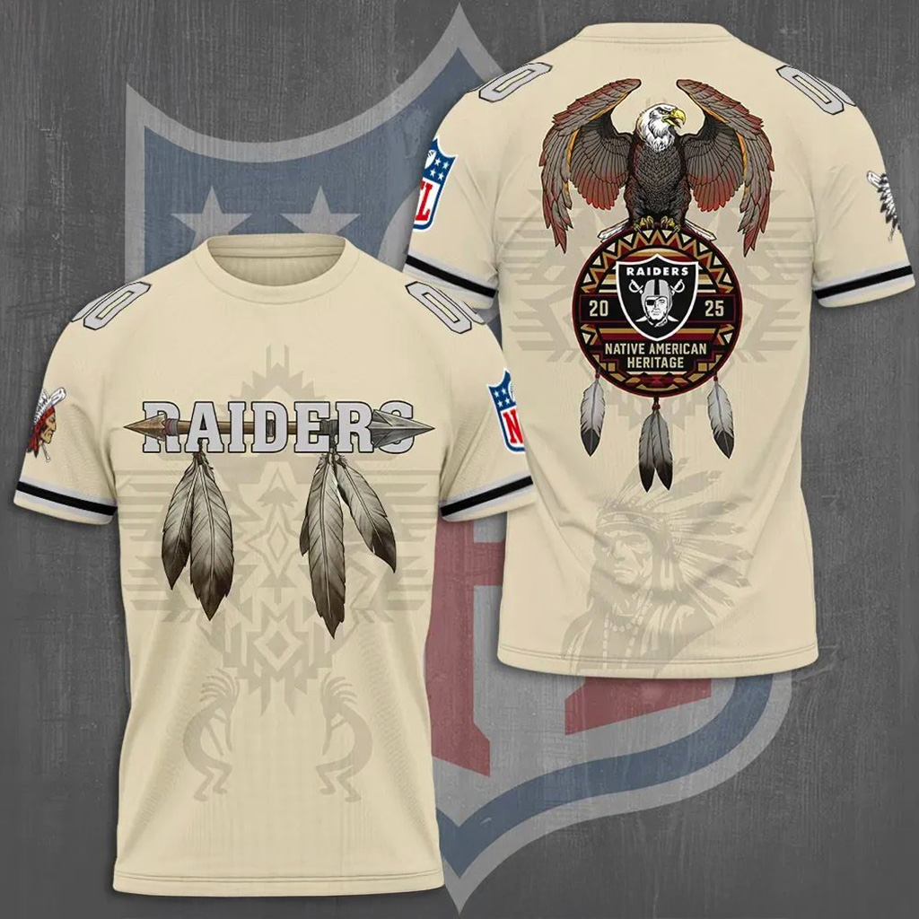 Las Vegas Raiders X Native American Heritage Shirt Raiders Merch Gift For Football Lovers