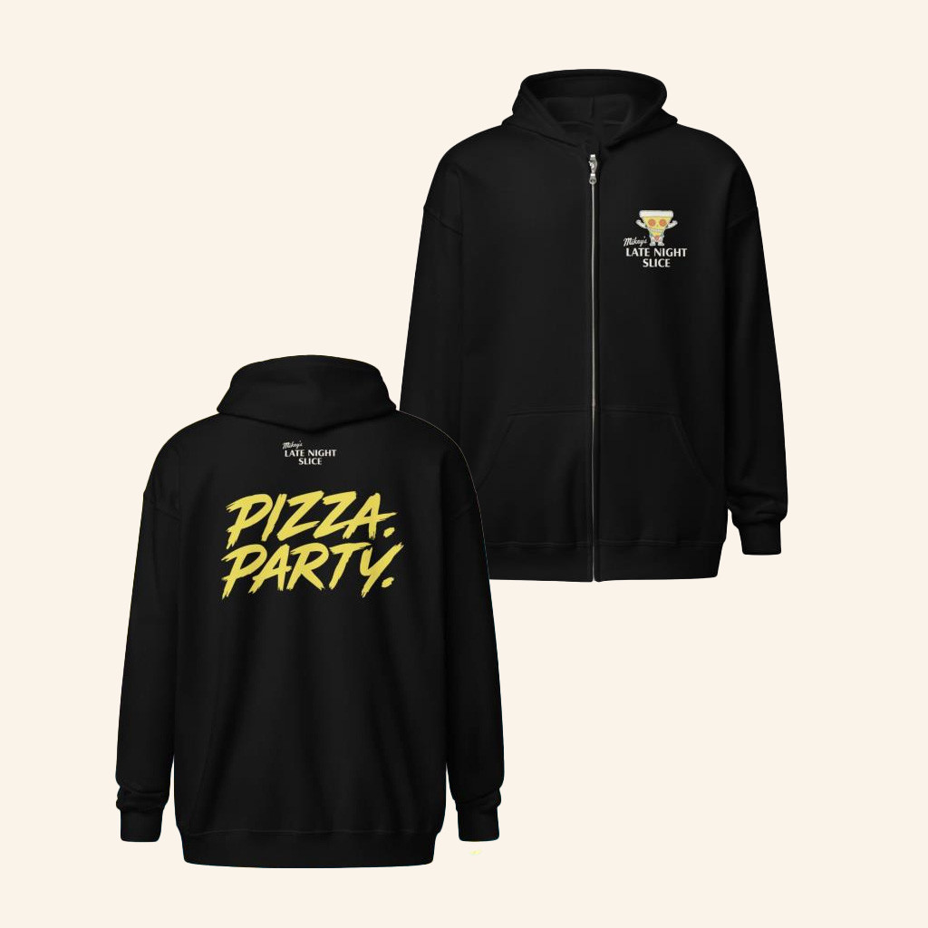 Late Night Slice Merch Lns Pizza Party Zip Hoodie Gifts For Brother