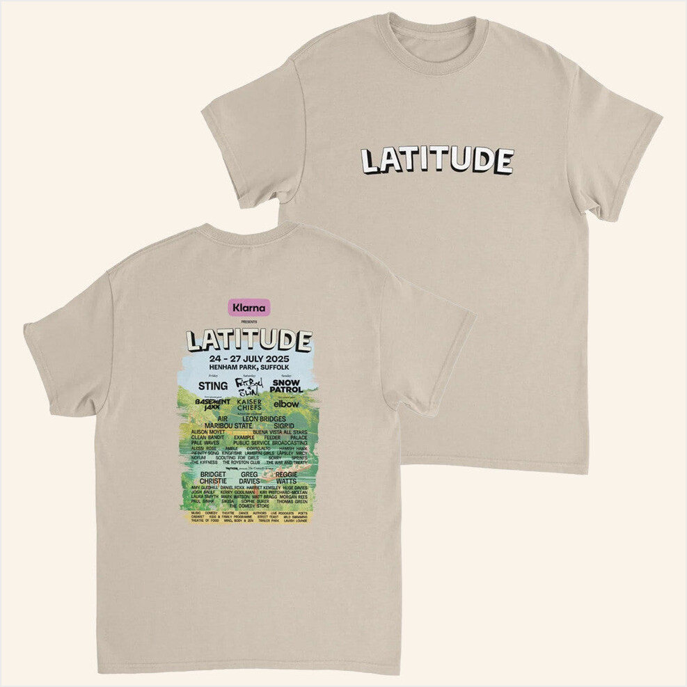 Latitude 2025 Sand T-Shirt Latitude Festival Merch Best Birthday Gift Ideas Christmas Presents