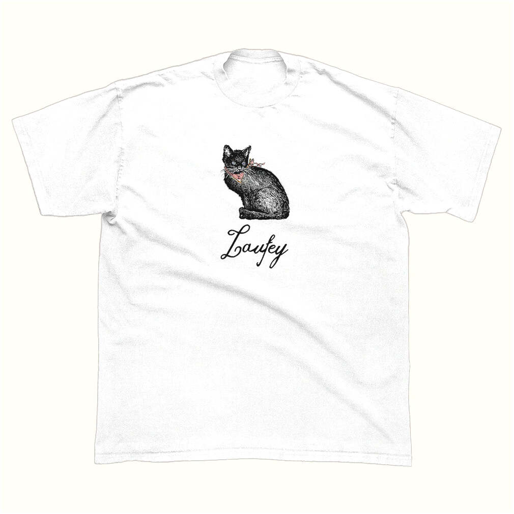 Laufey Merch Black Cat T-Shirt Gift Ideas For Wife Birthday Gifts For Friends