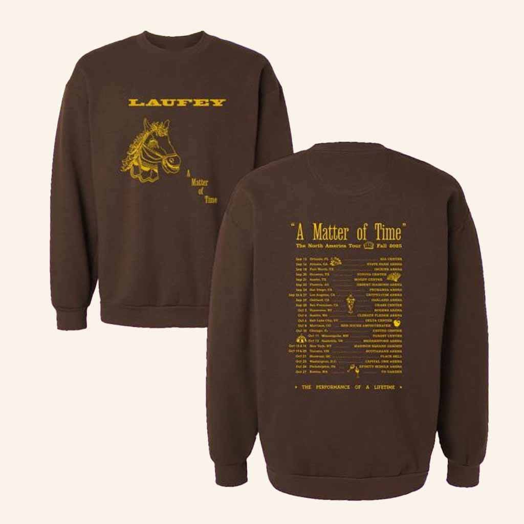 Laufey Music Merch A Matter Of Time Tour 2025 Sweatshirt Presents For Music Lovers