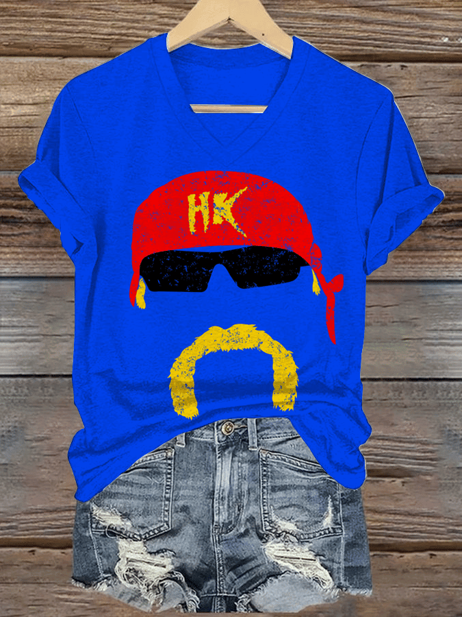 Legendary Wrestler Memorial V-neck Shirt RIP Hulkamania Shirt Gifts For Wife