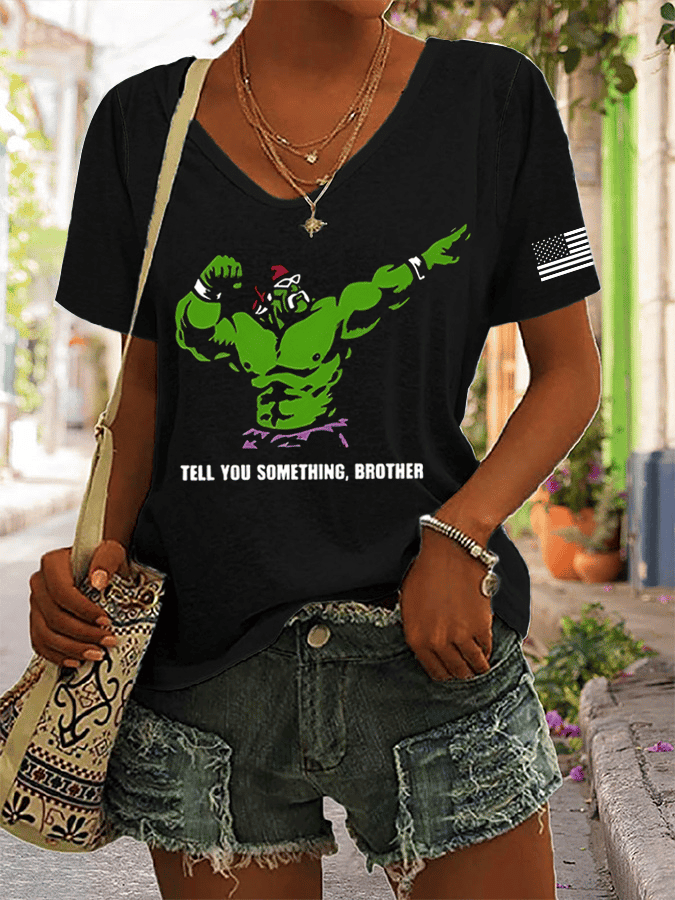 Legendary Wrestler Memorial V-neck Shirt Tell You Something Brother Shirt Gifts For Mom