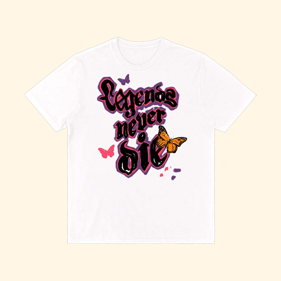 Legends Never Die White T-Shirt 999 Club Merch Birthday Gifts For Her BFF Gifts