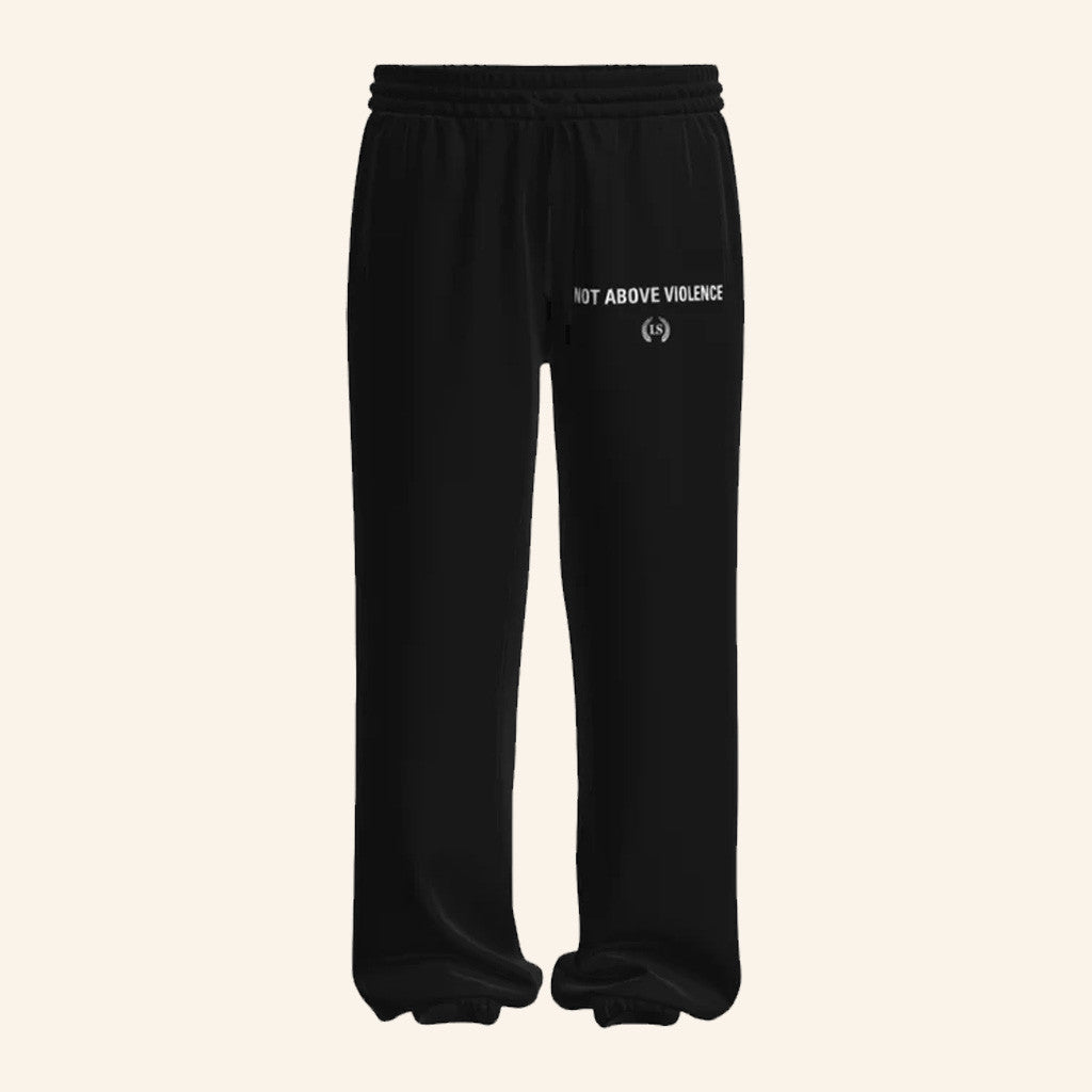 Leo Skepi Merch Not Above Violence Sweatpants Birthday Gift Ideas For Friends