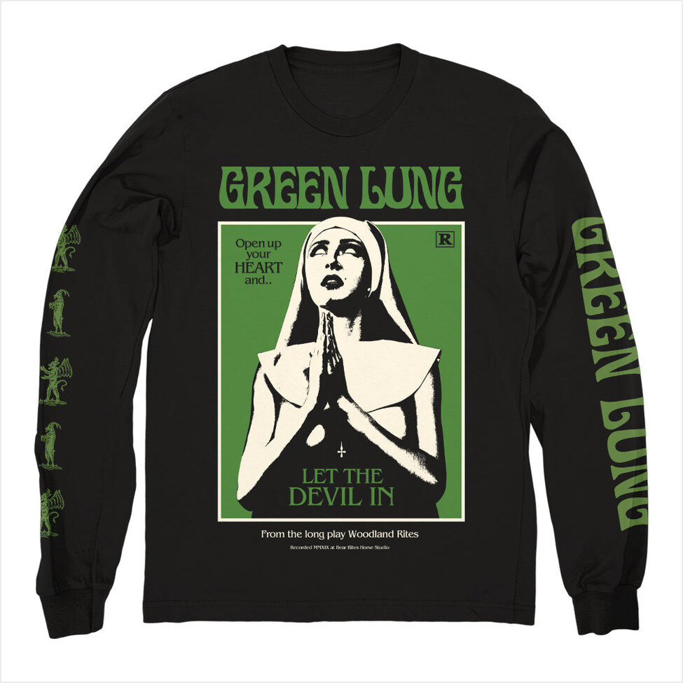 Let The Devil In Long Sleeve Shirt Green Lung Merch Green Lung Shirt Father's Day Gifts For Dudes