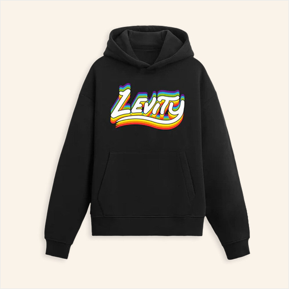 Levity See'n Colors Black Hoodie Levity Merch Birthday Gifts For Brother Gifts For Friends