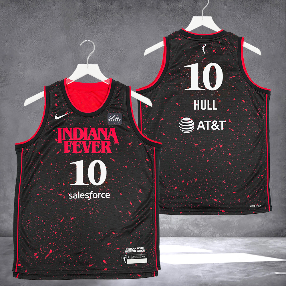 Lexie Hull 10 Indiana Fever Stranger Things Rebel Swingman Jersey Gifts For Women