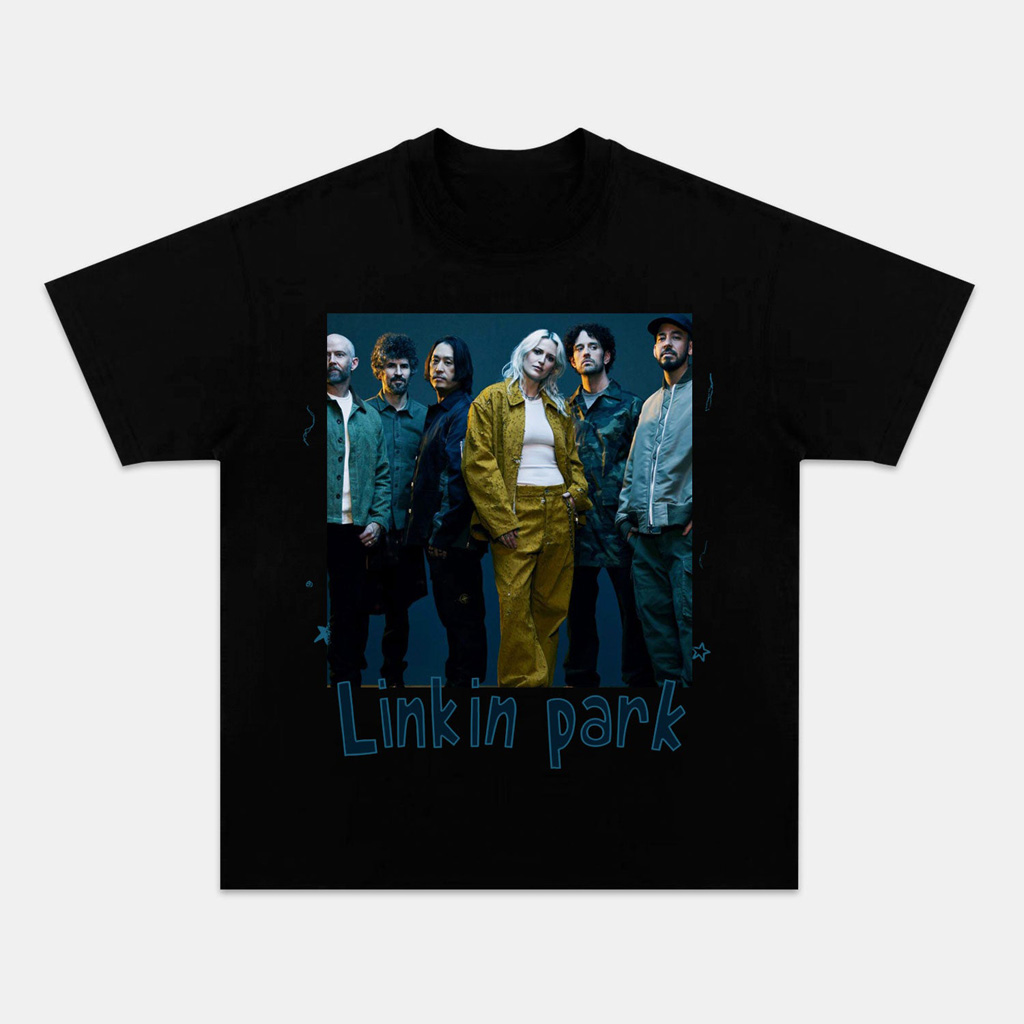 Linkin Park 2024 Graphic T-Shirt Black Linkin Park Merch Christmas Gifts For Rock Band Fans