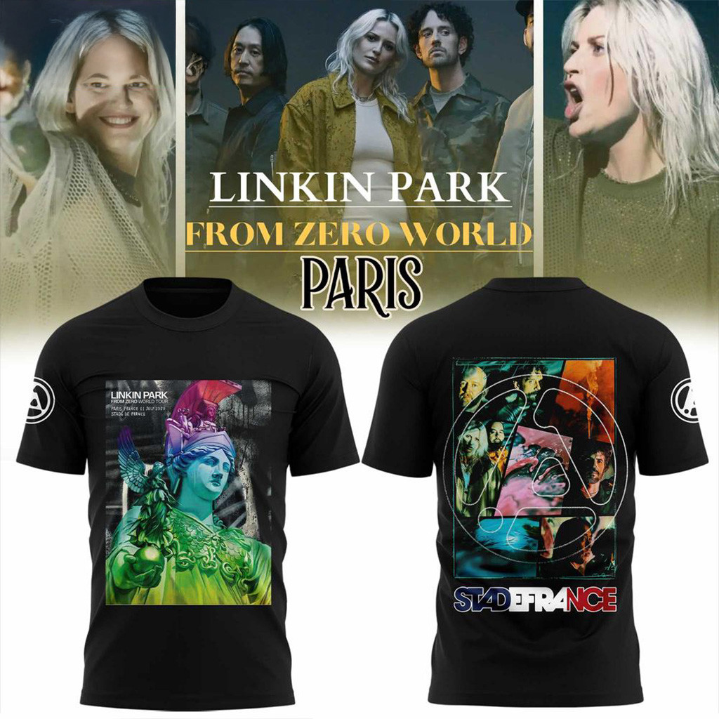 Linkin Park From Zero World Tour Stade De France T-Shirt Best Gifts For Music Lovers