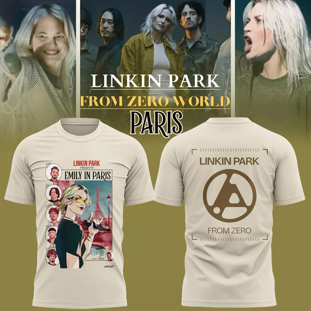 Linkin Park From Zero World Tour x Emily In Paris Shirt Fan Merch Husband Gifts