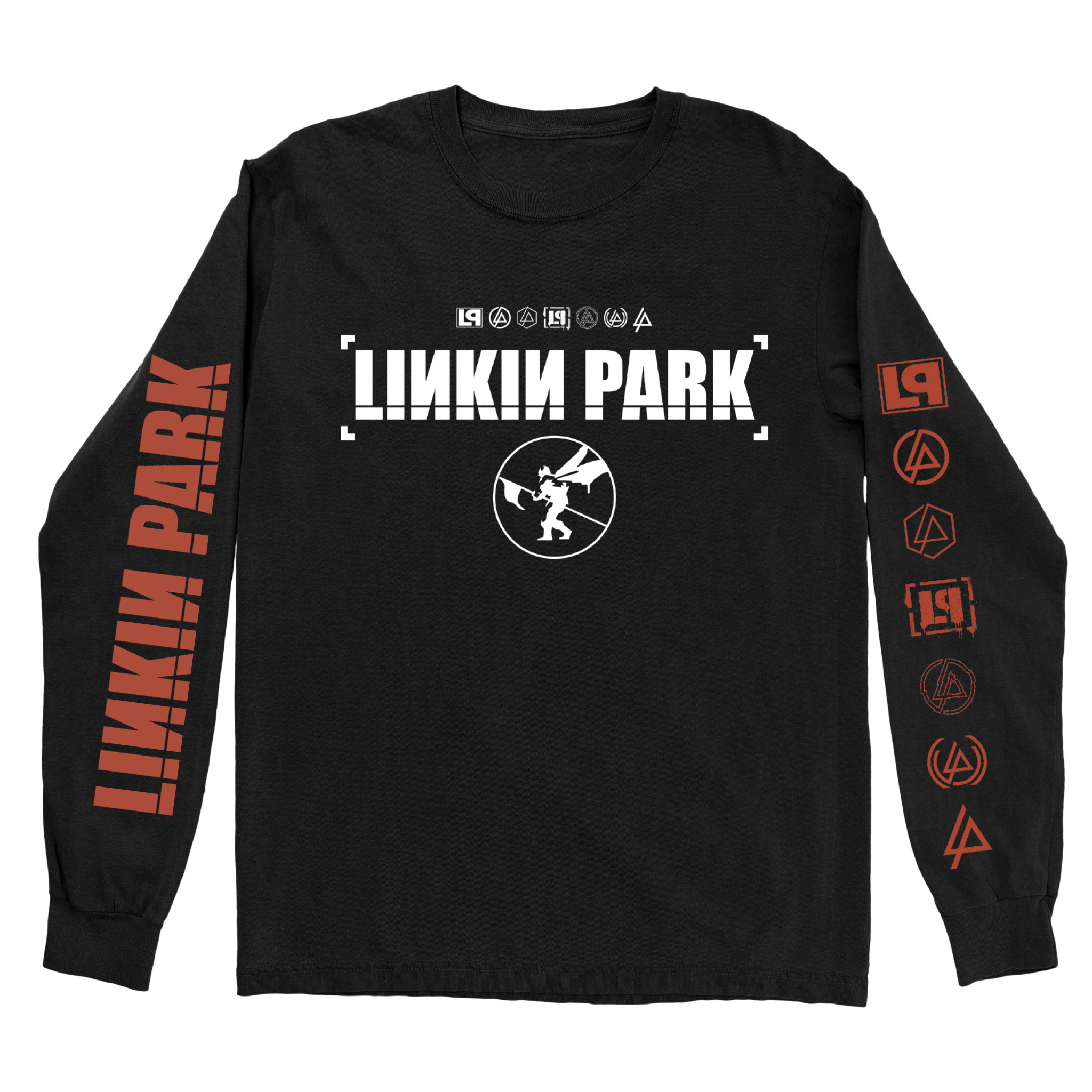Linkin Park Icon Stacks Tee Shirt Long Sleeve Black Wonderful Music Tour Merch Gift