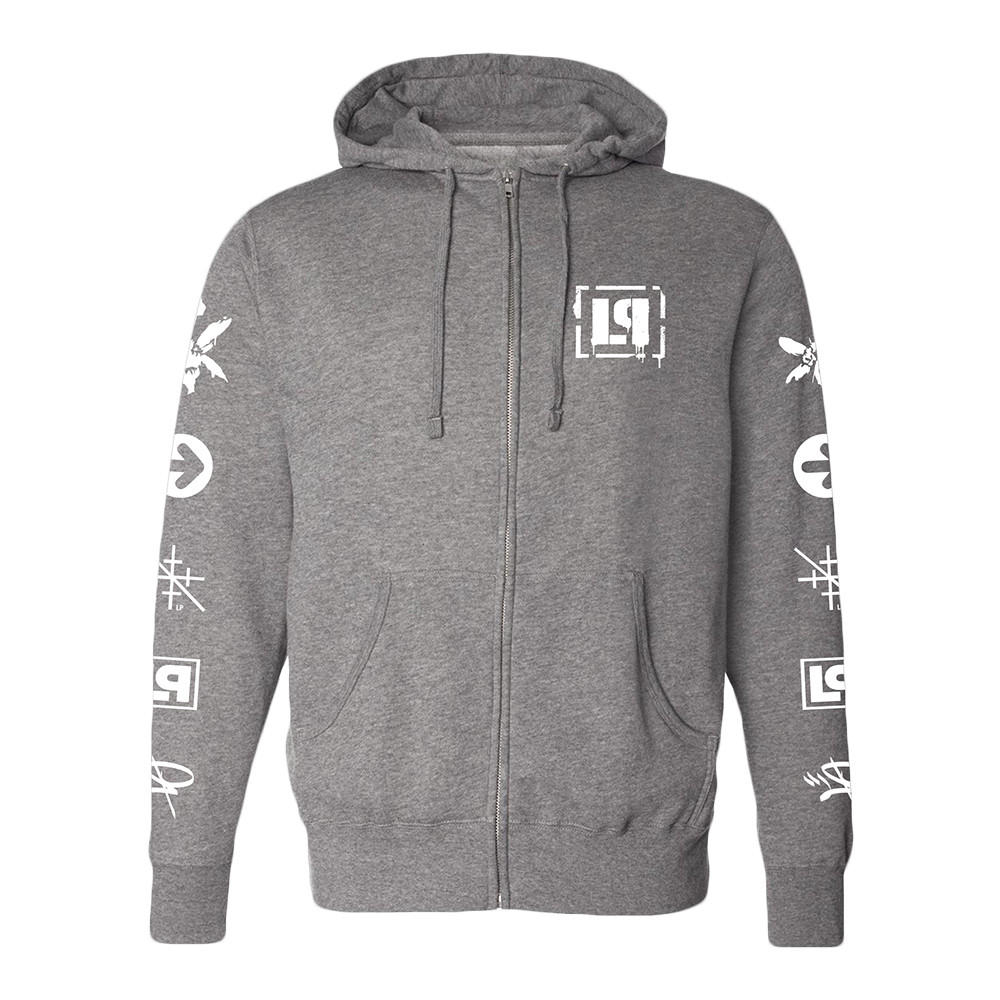 Linkin Park Lp Icons Zip Hoodie Best Tour Merch Present For Music Fans