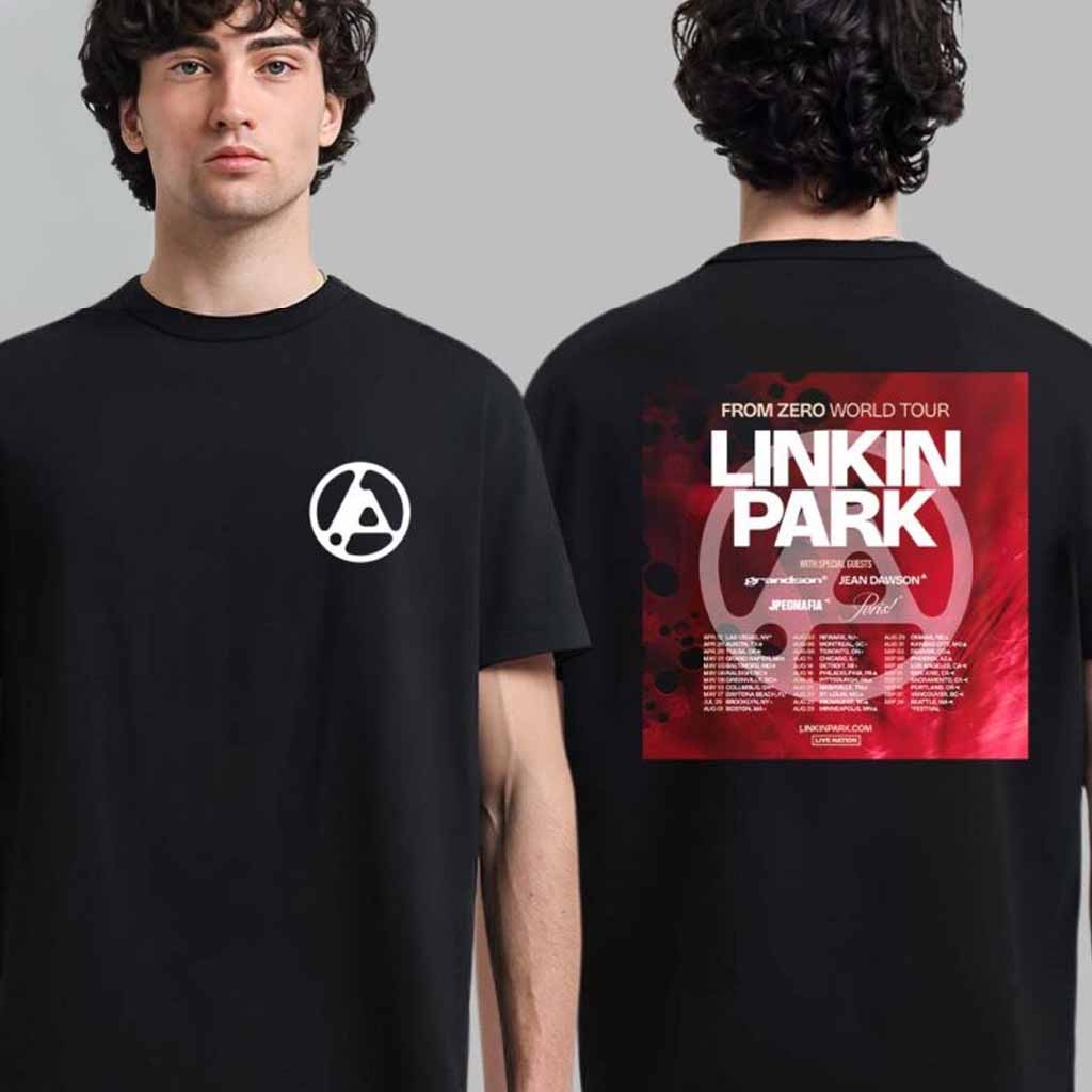 Linkin Park Merch From Zero World Tour 2025 Tour Dates List T-Shirt Best Gift For Fans
