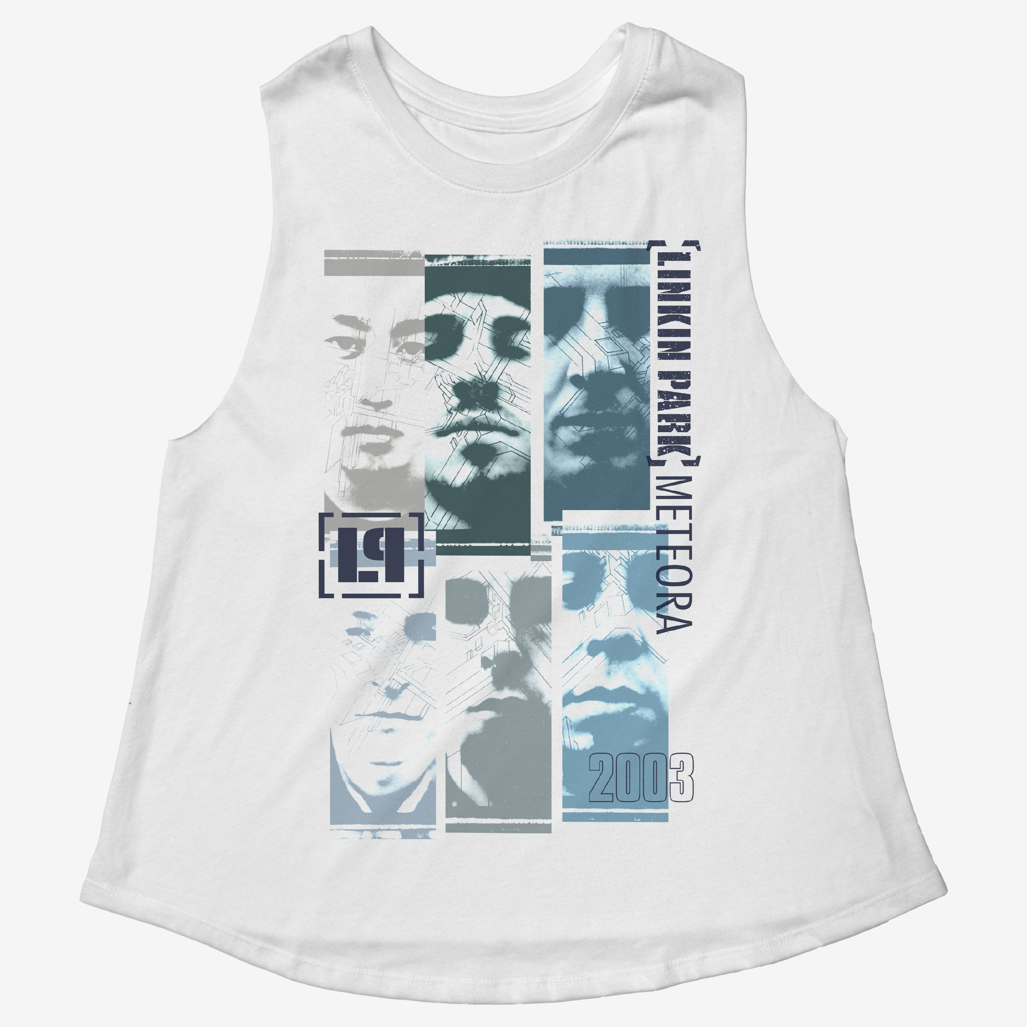 Linkin Park Tour Merch Meteora Photo Stack White Tank Best Gift For Music Fans