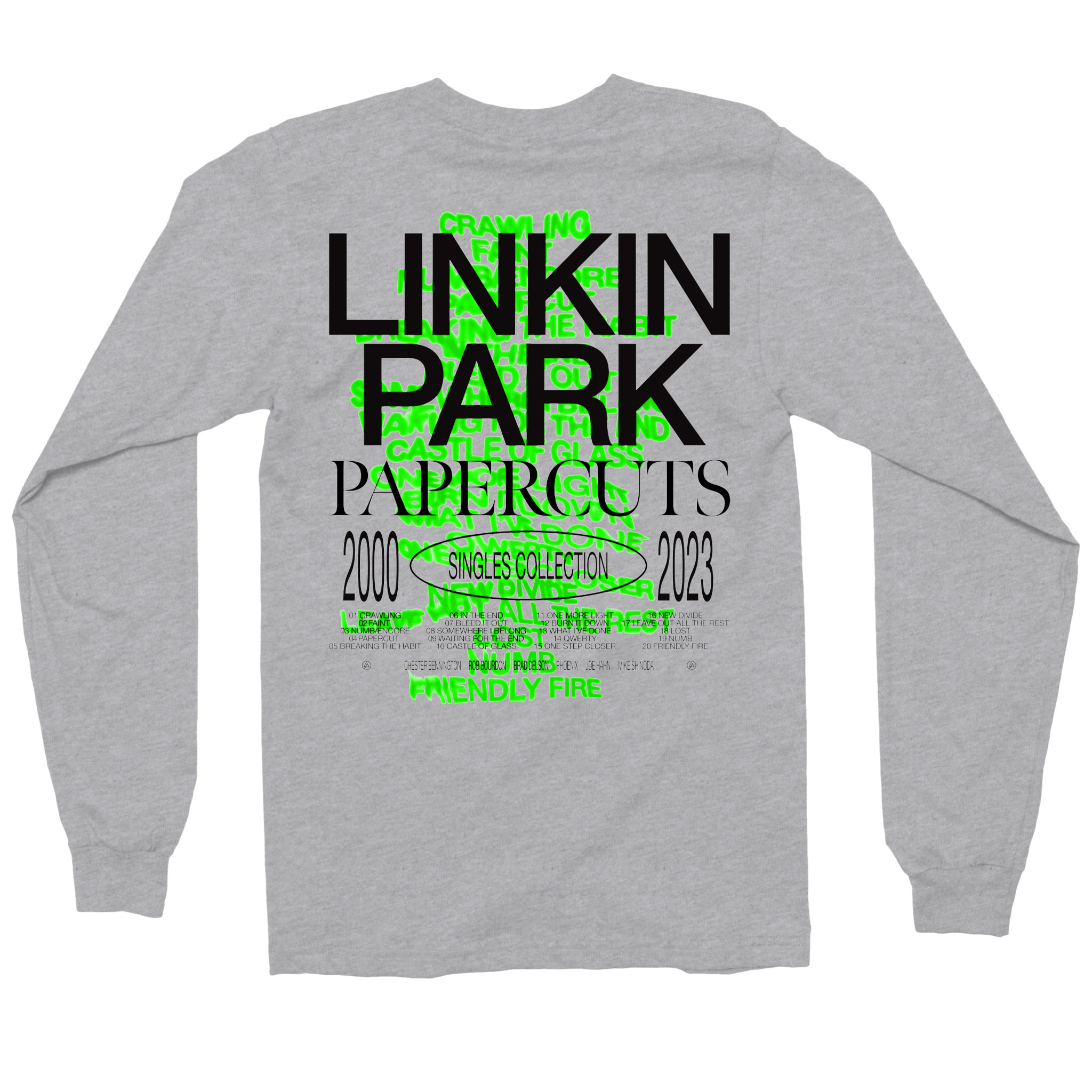 Linkin Park Tour Merch Pprcts Heather Grey Long Sleeve Tee Best Gift For Music Lovers