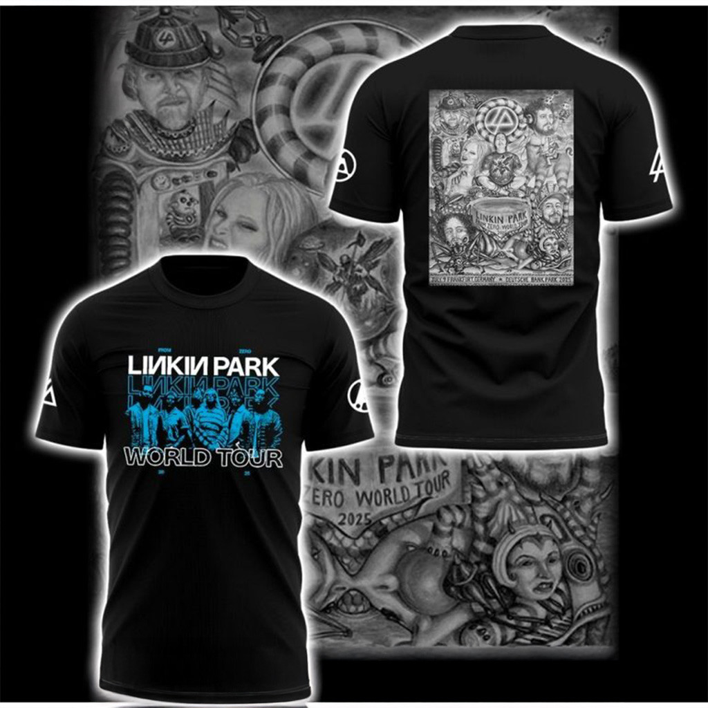 Linkin Park World Tour 2025 T-Shirt Gifts For Rock Band Fans
