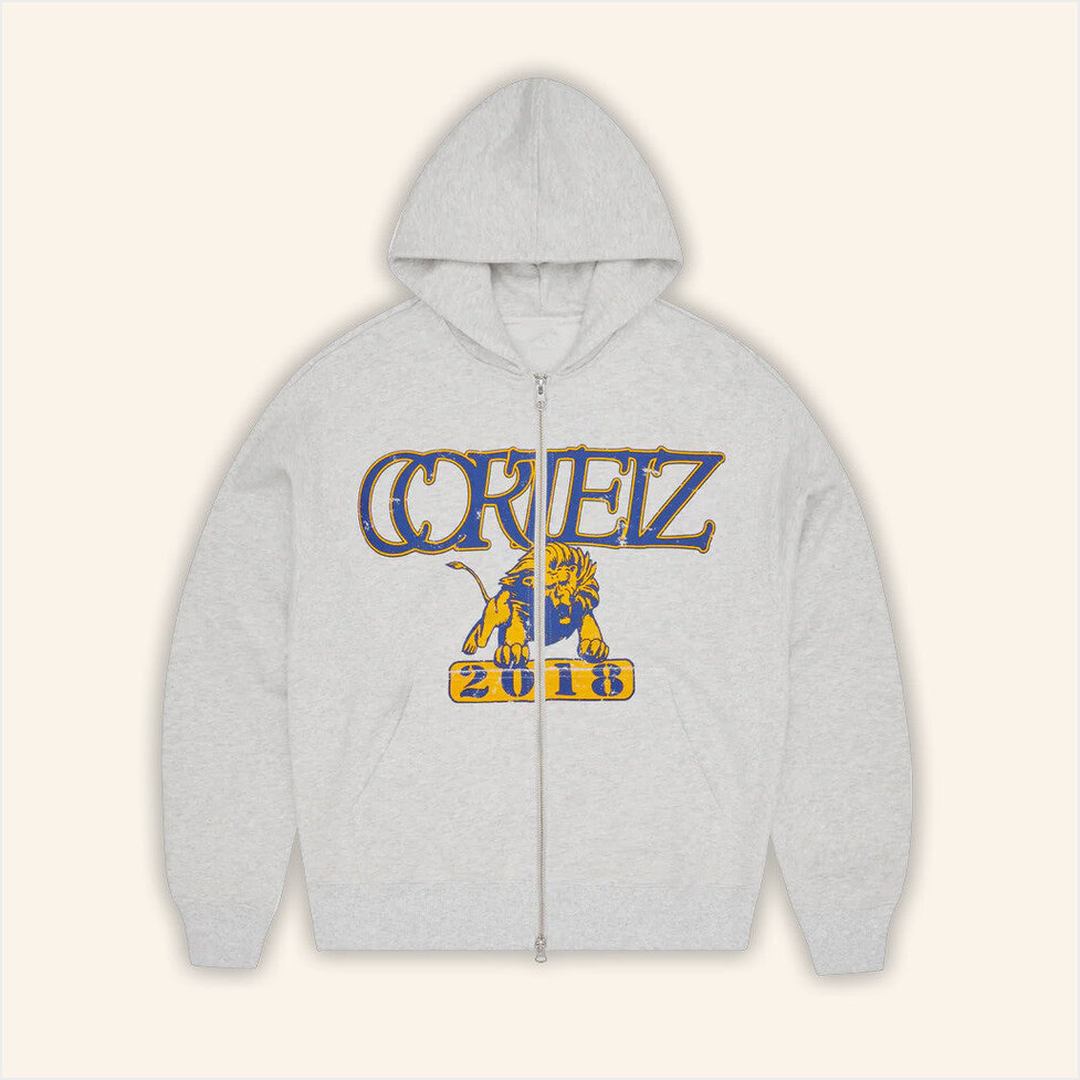 Lion Corteiz Zip Hoodie Crtzrtw Merch Unique Birthday Gifts For Boyfriend Best Friend Gifts