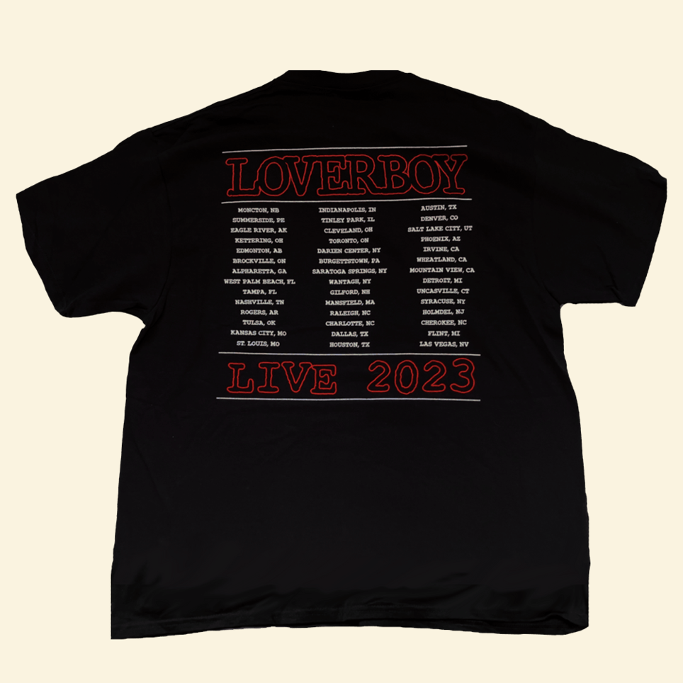 Live 2023 Loverboy T-Shirt Loverboy Band Merch Best Father's Day Birthday Gifts For Grandpa