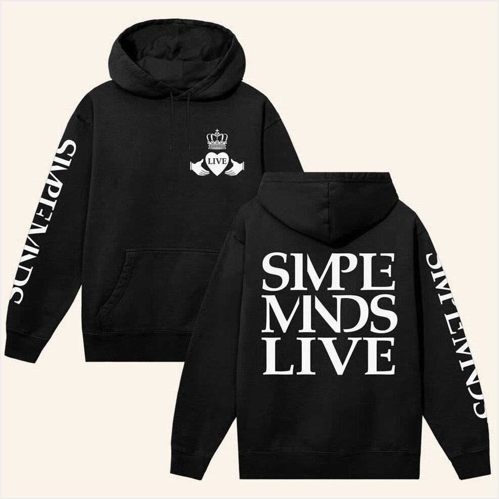 Live Black Hoodie Simple Minds Merch Birthday Gifts For Boyfriend Best Friend Gifts