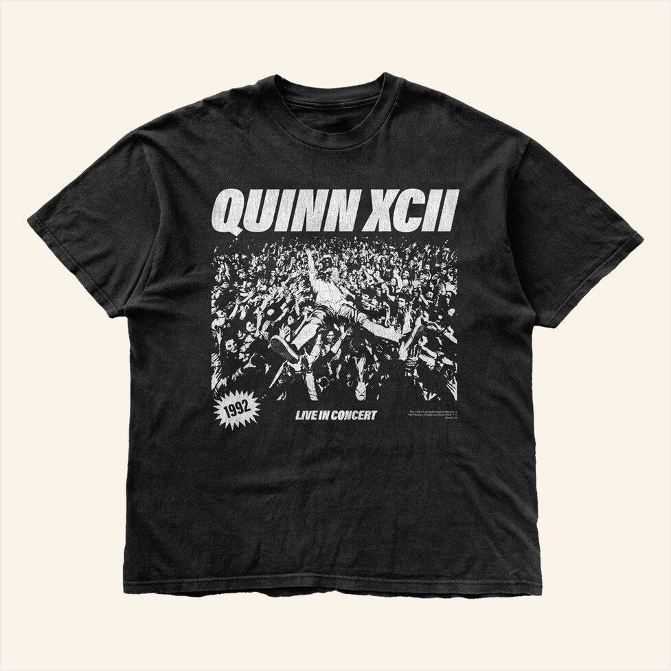 Live In Concert 1992 T-Shirt Quinn XCII Merch Birthday Gifts For Music Enthusiasts BFF Gifts