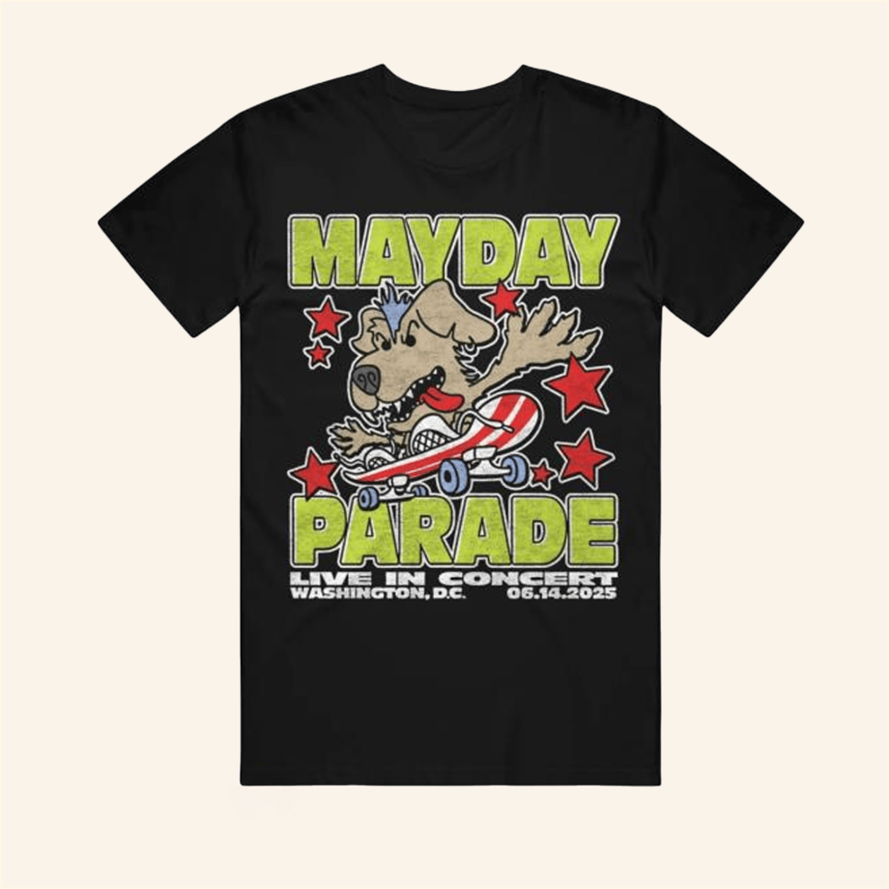 Live In DC Black T-Shirt Mayday Parade Merch Presents For Boyfriend Birthday Gifts For BFF