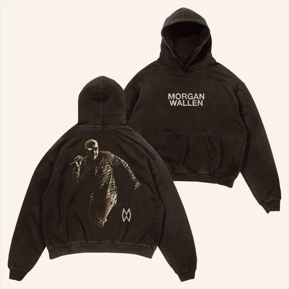 Live Photo Brown Hoodie Morgan Wallen Merch Music Lover Gifts For Boyfriend Best Friend Gifts