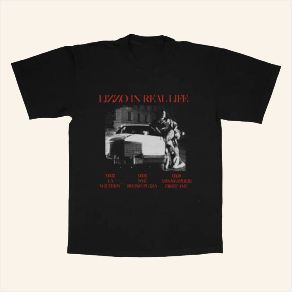 Lizzo In Real Life Event T-Shirt Lizzo Merch Best Gifts For Music Lovers Gifts For Best Friend