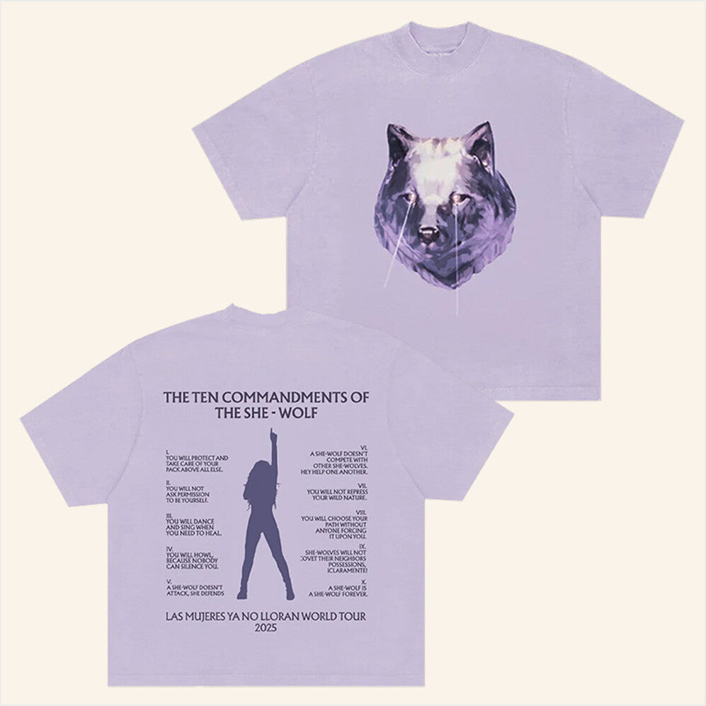 Lmynl World Tour Commandments T-Shirt Shakira Merch Gift Ideas For Wife BFF Birthday Gifts Ideas