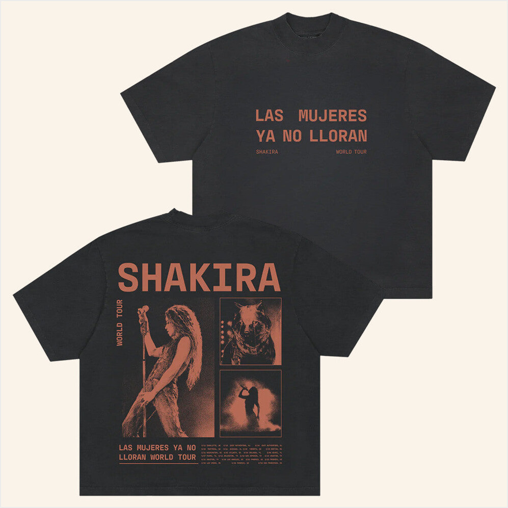 Lmynl World Tour Grid T-Shirt Shakira Merch Gift Ideas For Sister Birthday Gifts For Friends