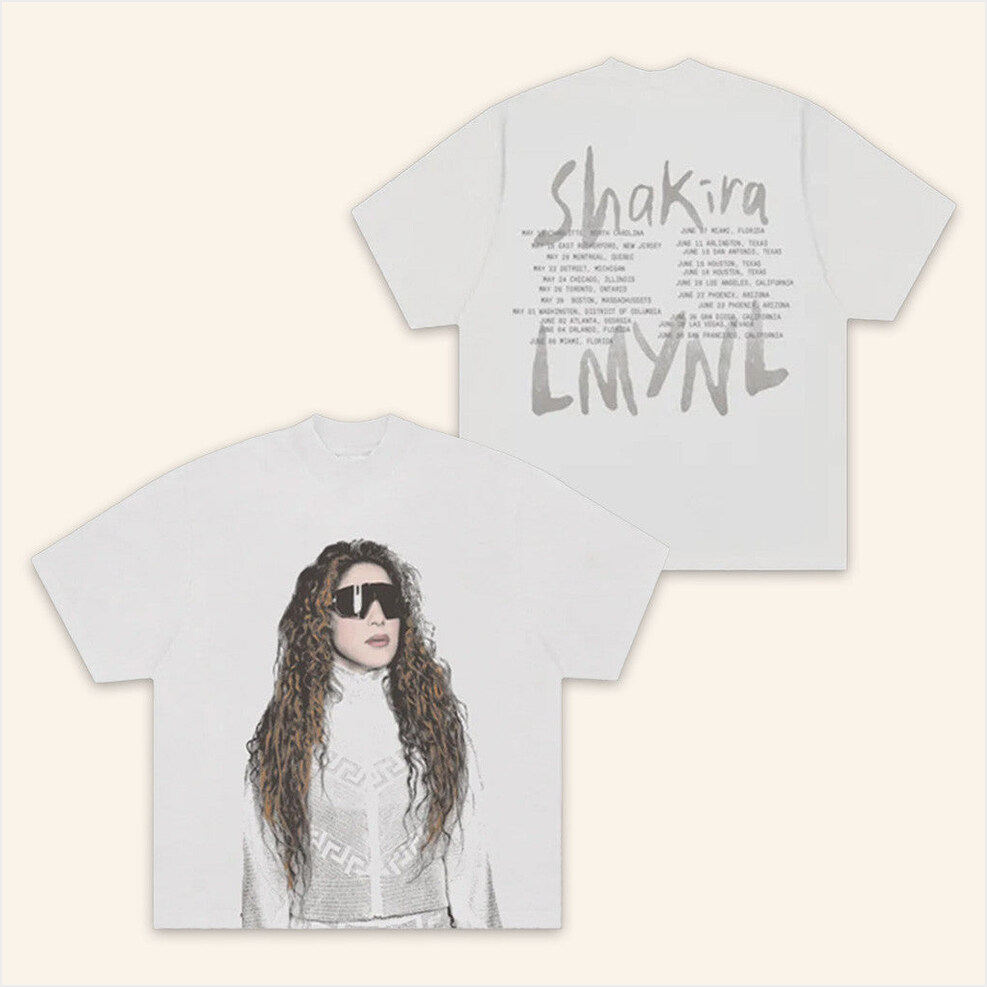 Lmynl World Tour Sunglasses T-Shirt Shakira Merch Fans Birthday Gifts For Wife BFF Gifts Ideas